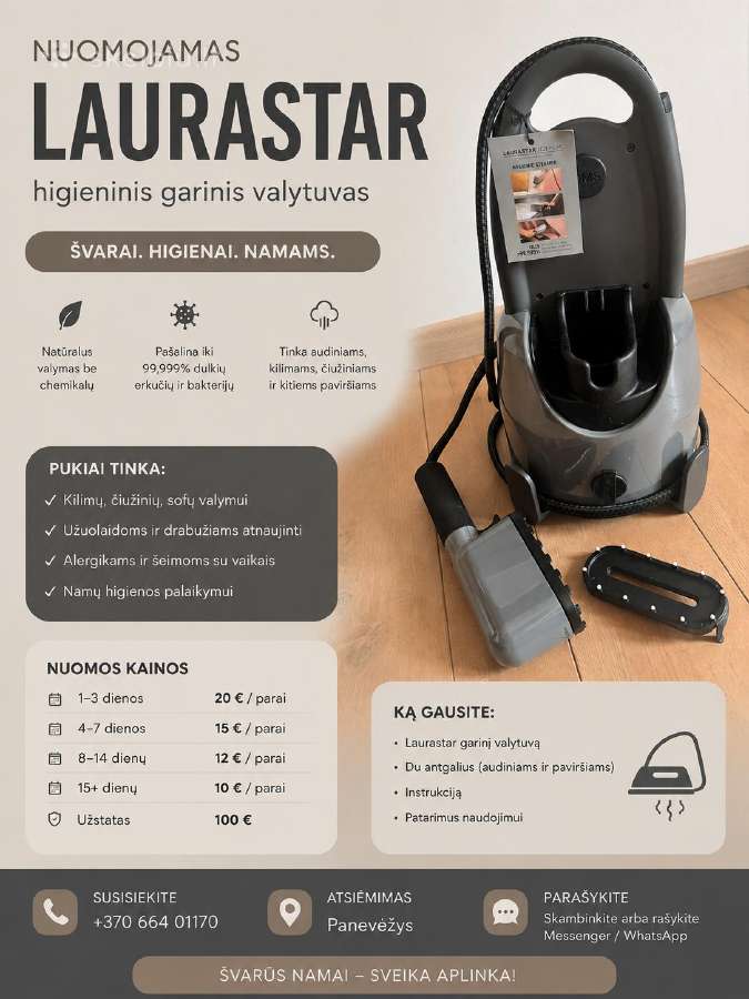 Nuoma garintuvas Laurastar Issi plus
