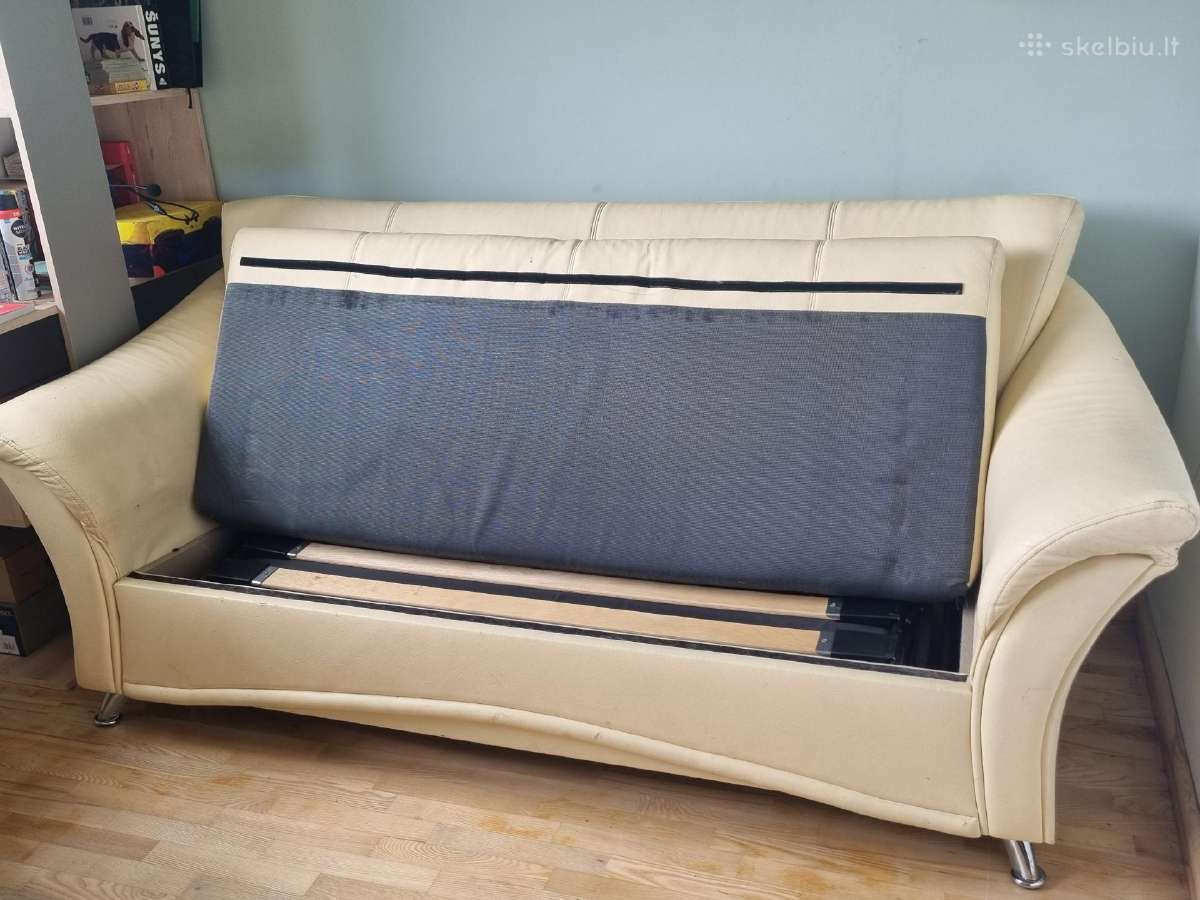Išskleidžiama naudota sofa - nuotraukos Nr. 2