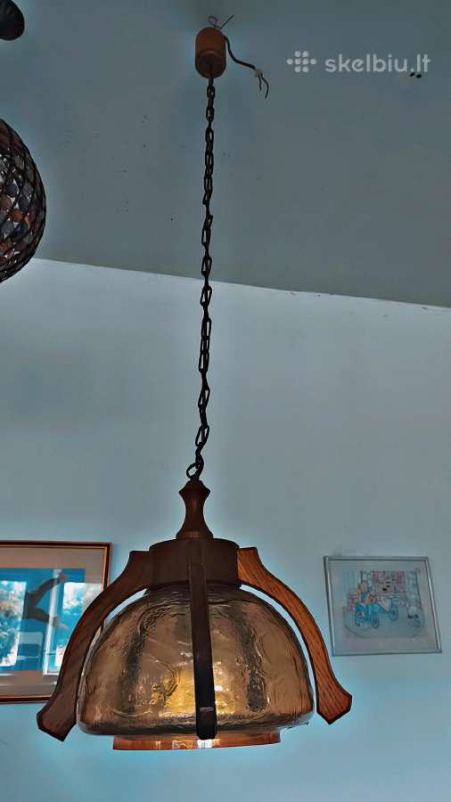 Mid-century Modern pakabinamas šviestuvas