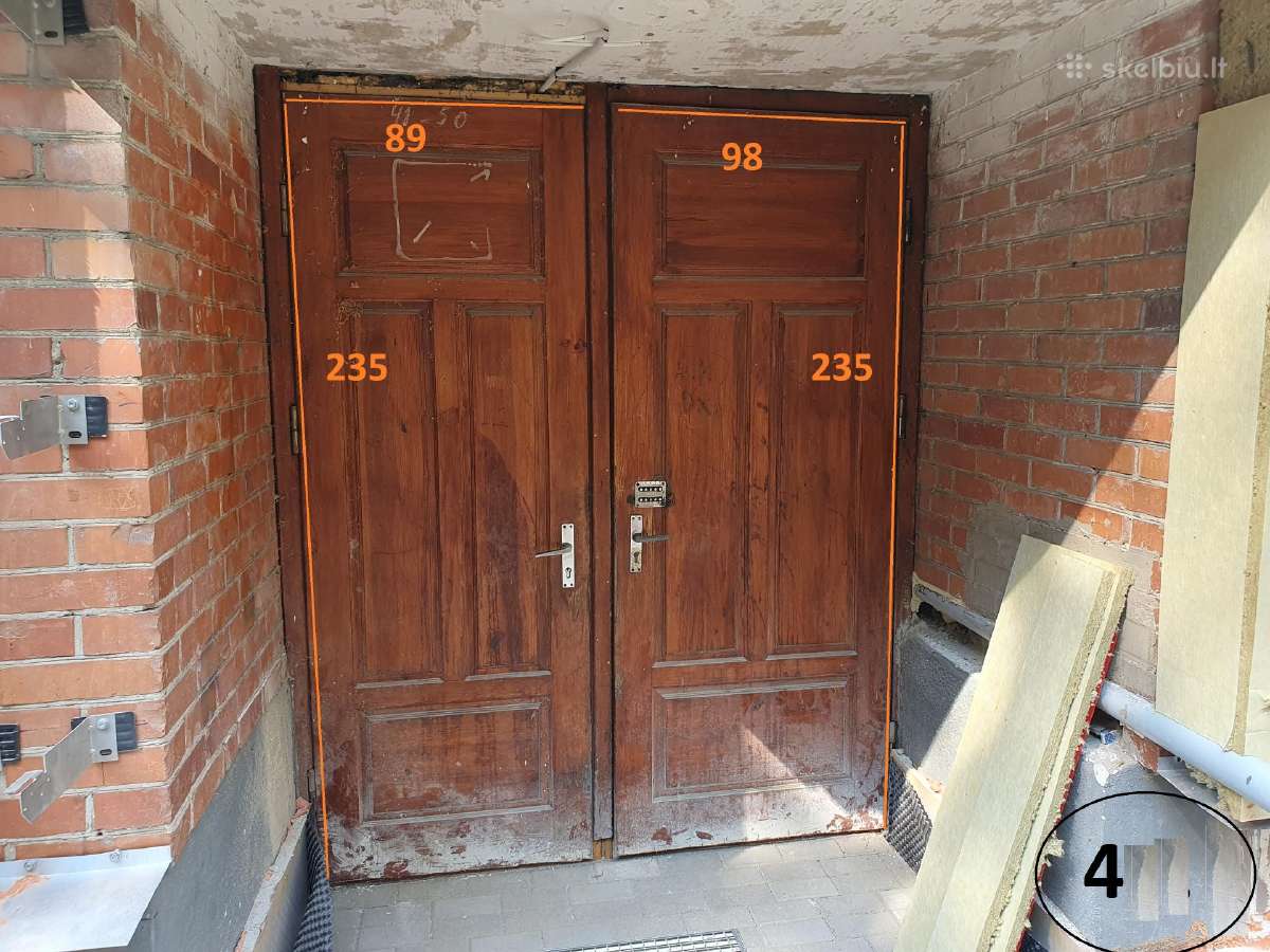 Naudotos lauko durys 4vnt metalinės, 4vnt medinės - nuotraukos Nr. 7