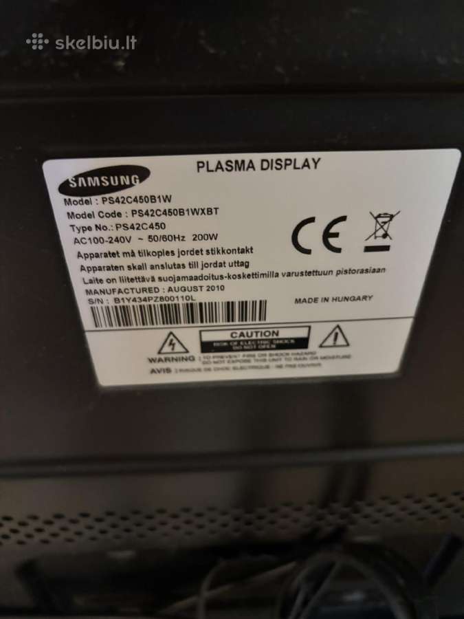 Samsung televizorius 107 cm