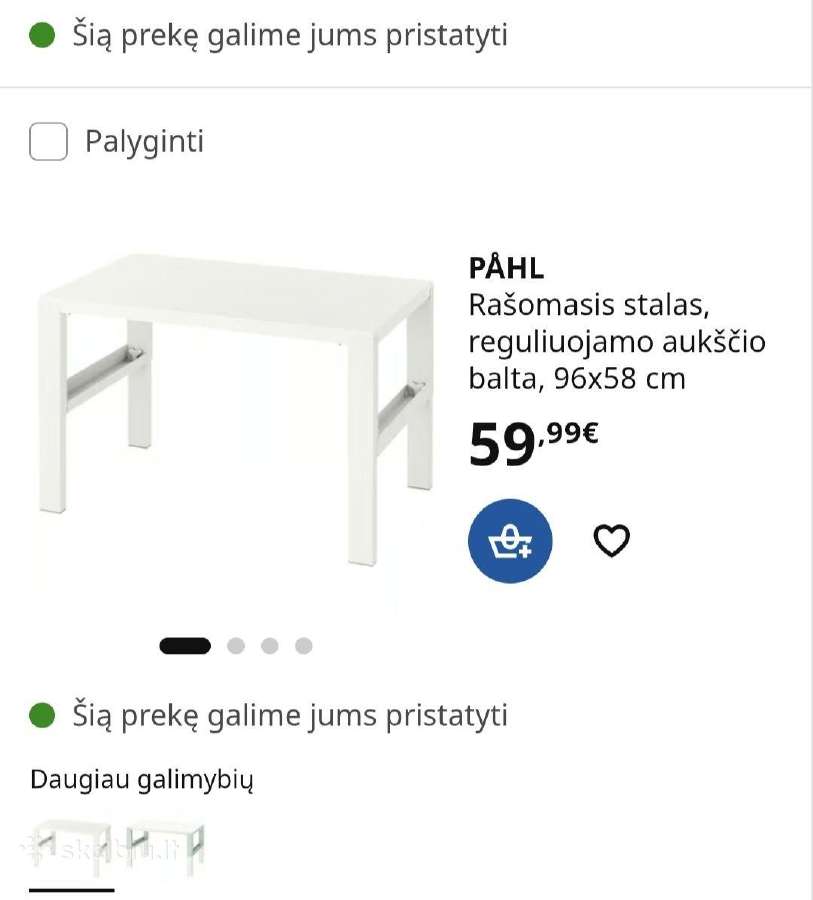 Kėdė, vaikų stalas - nuotraukos Nr. 4