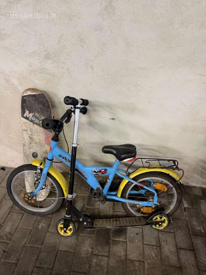 Atiduodu dvirati ir paspirtuka su riedlente