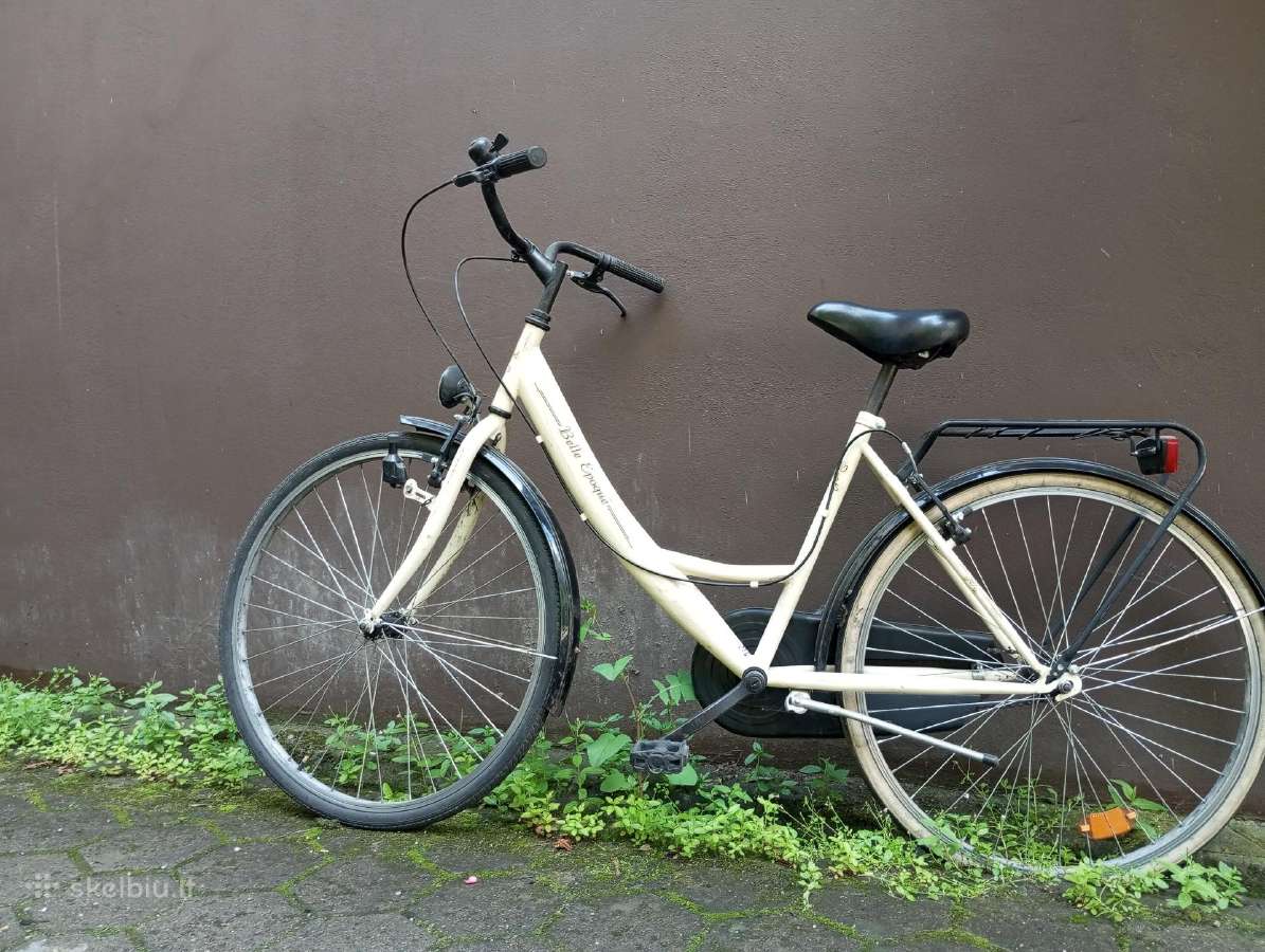 Naudotas moteriškas retro stiliaus dviratis belle