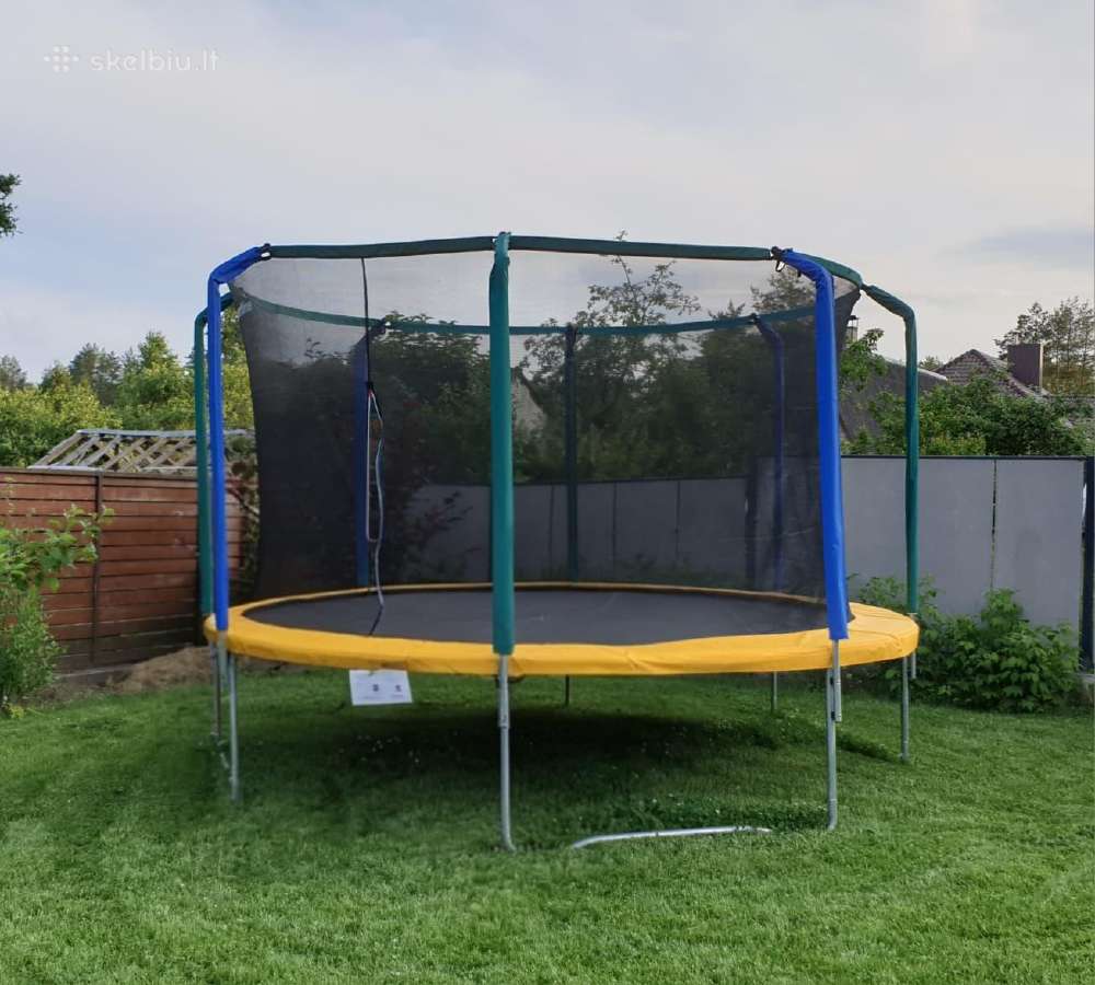 Batutas insportline, 396 cm, su tinklu