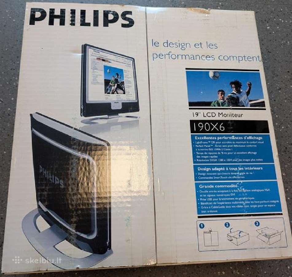 Monitorius LCD Philips 190x6 19" - nuotraukos Nr. 2
