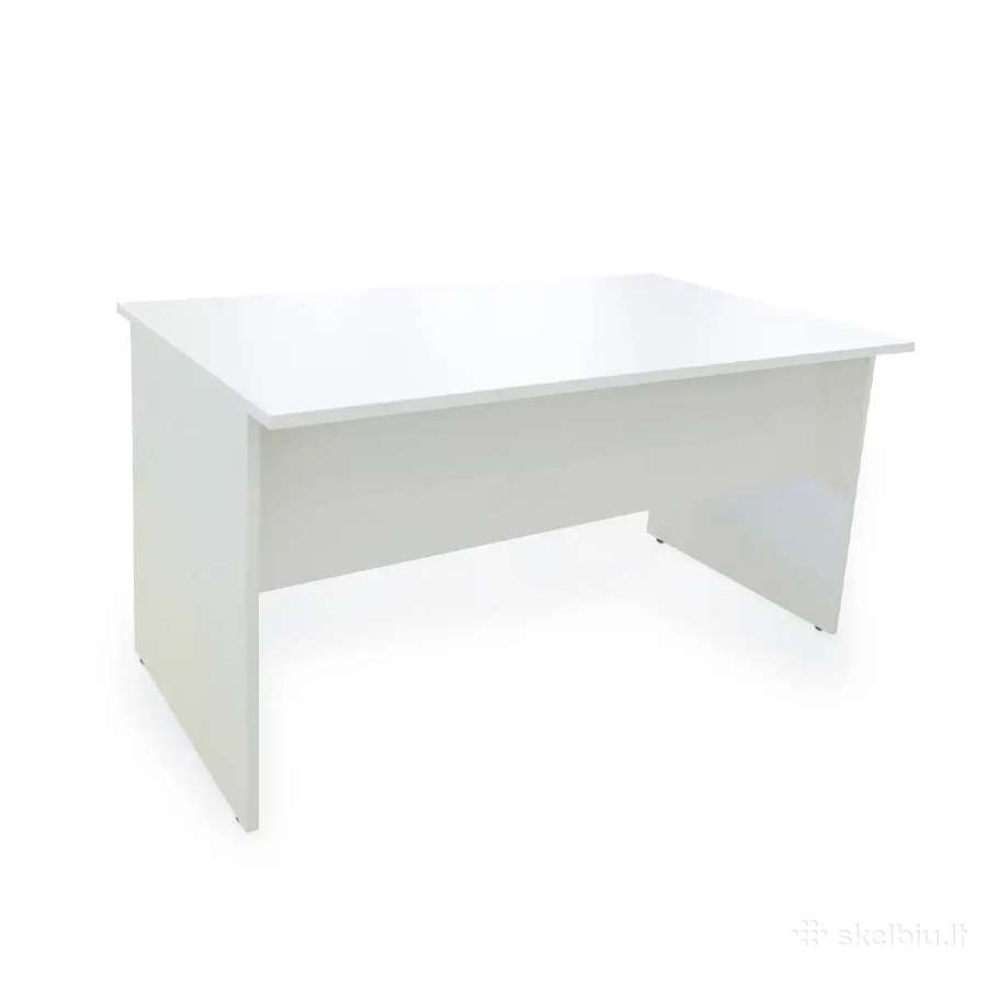 Naujas baltas rašomasis stalas 120 cm