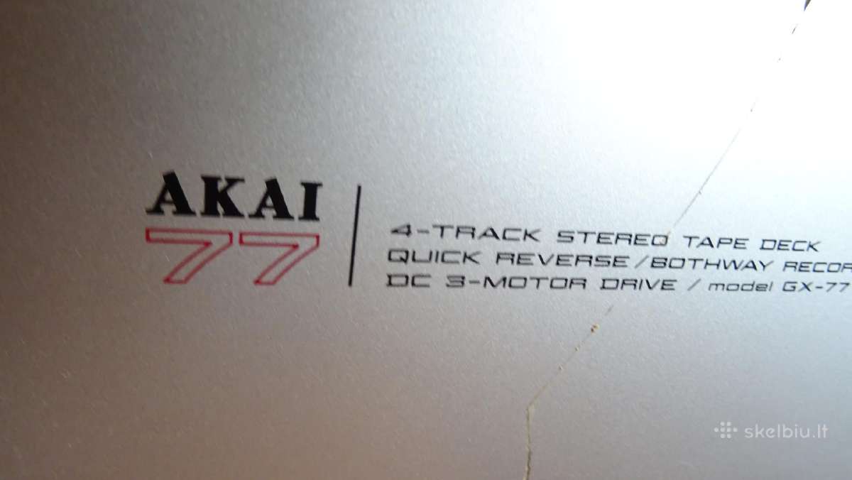 Juostinis Akai GX 77 magnetofonas - nuotraukos Nr. 4