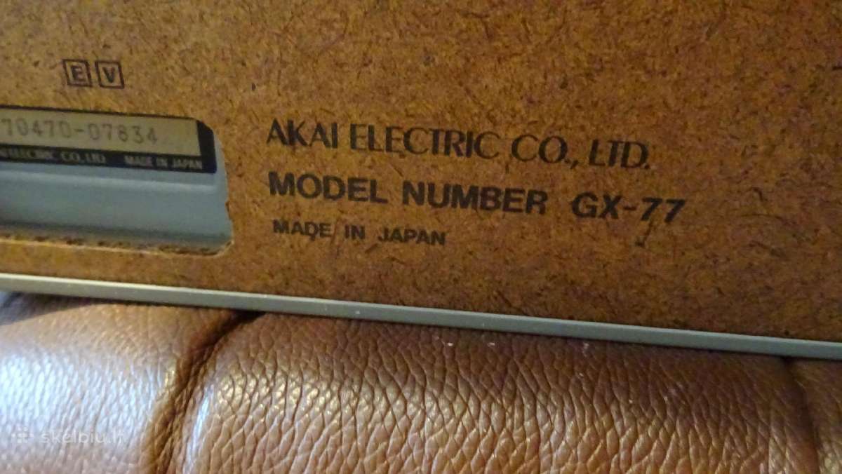 Juostinis Akai GX 77 magnetofonas - nuotraukos Nr. 19