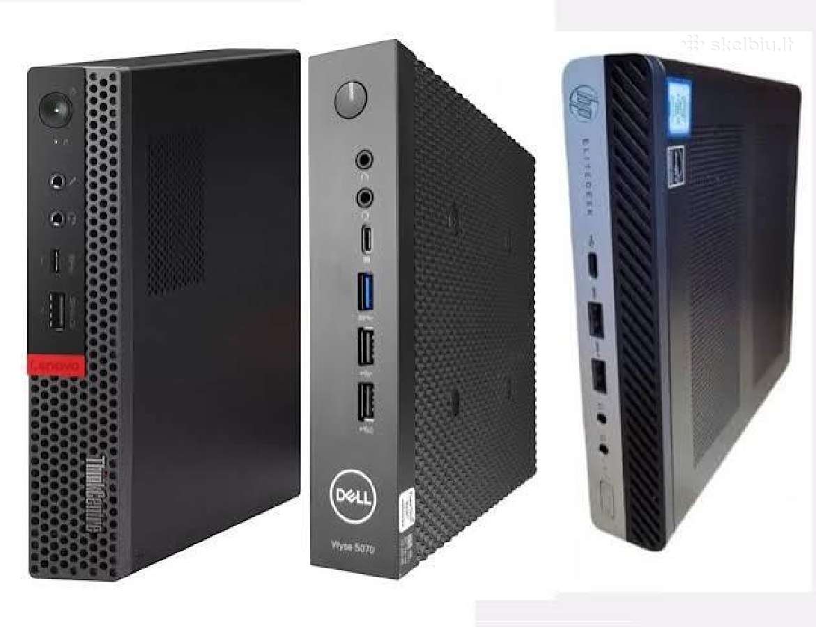 Maži mini Tiny pc stacionarus kompiuteriai ir Sff