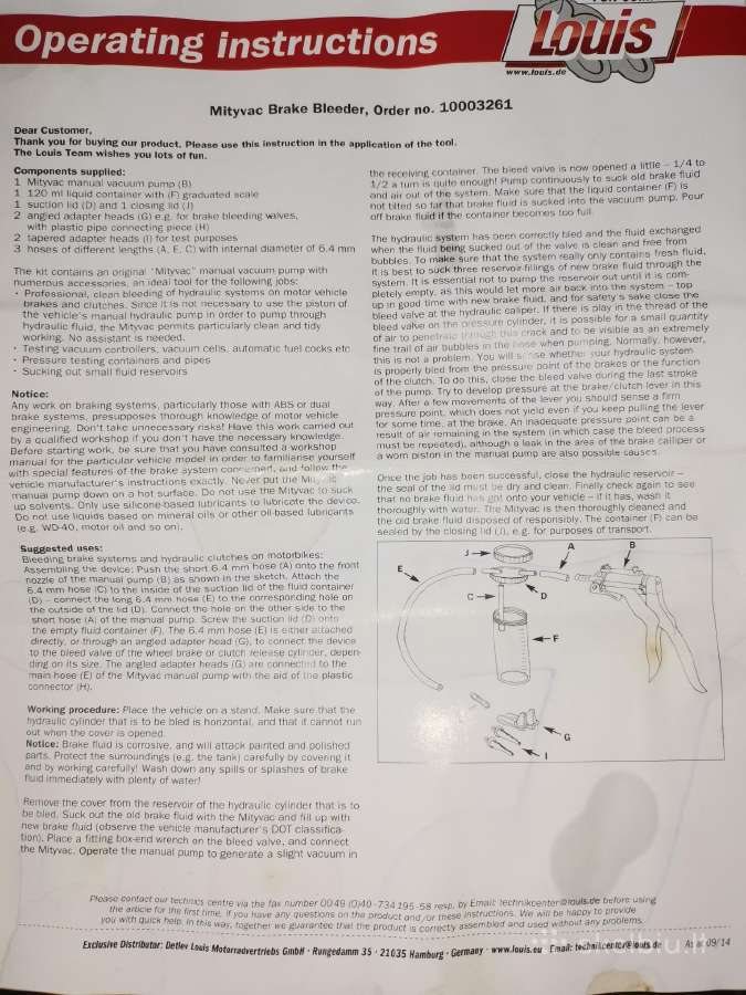 Mityvac stabdžių nuorintojas - nuotraukos Nr. 6