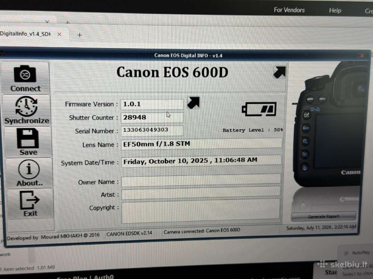 Canon EOS 600d / Dslr / 18-55mm Is Stm - nuotraukos Nr. 9