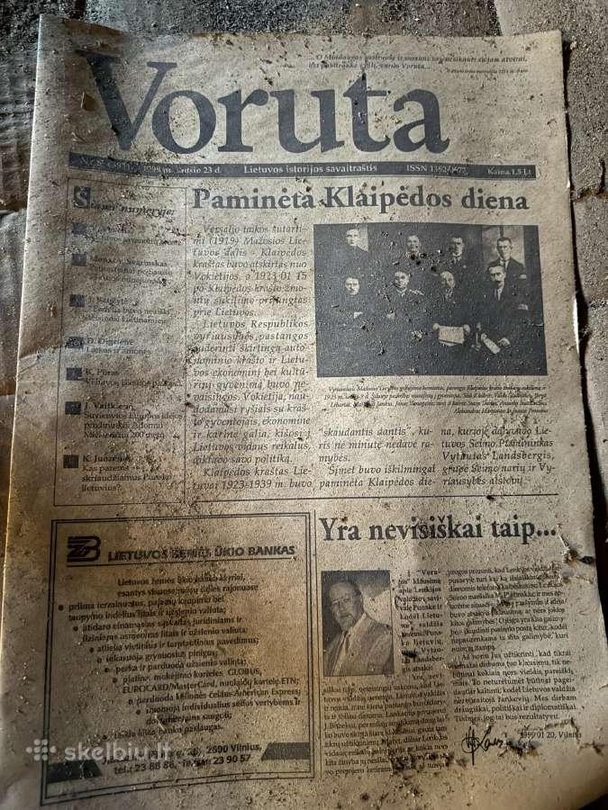 Seni laikraščiai, knygos, antikvariniai