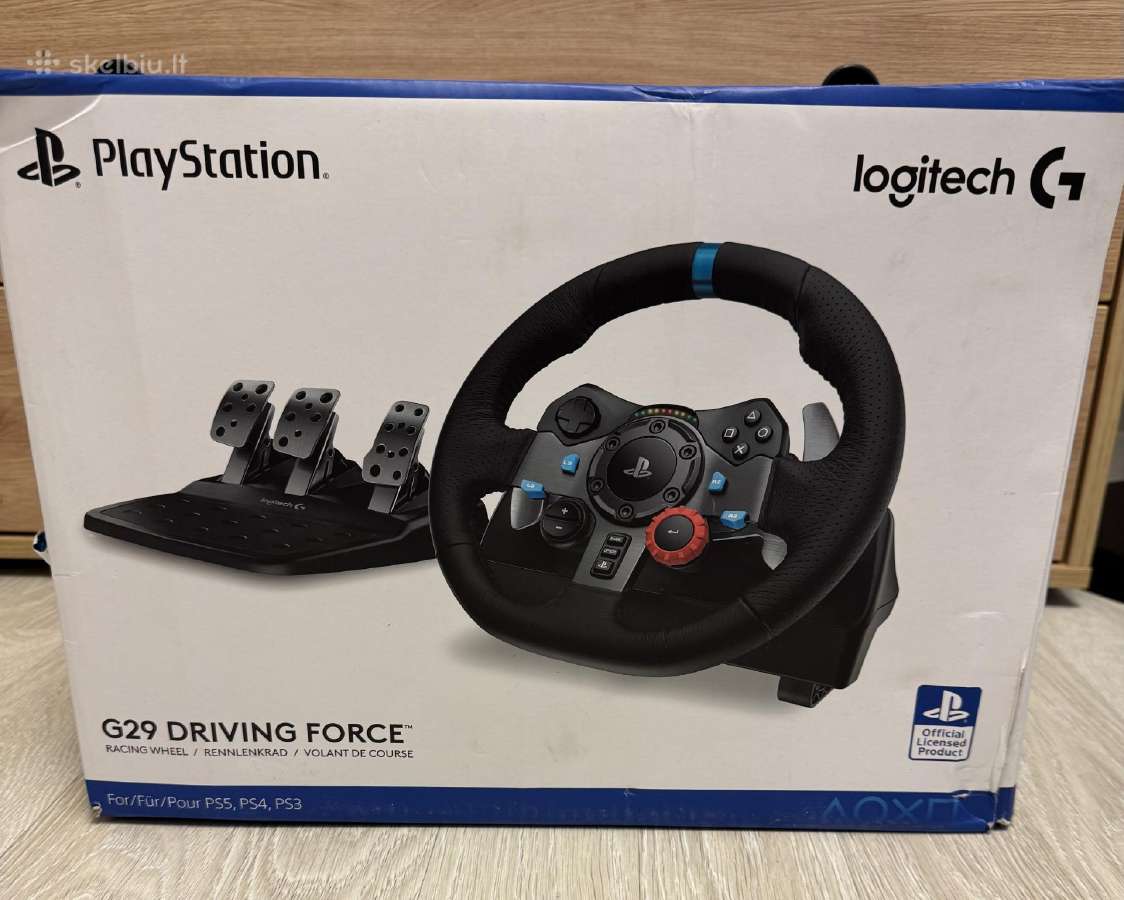 Logitech G29 vairas+pedalai (pc/ps5)