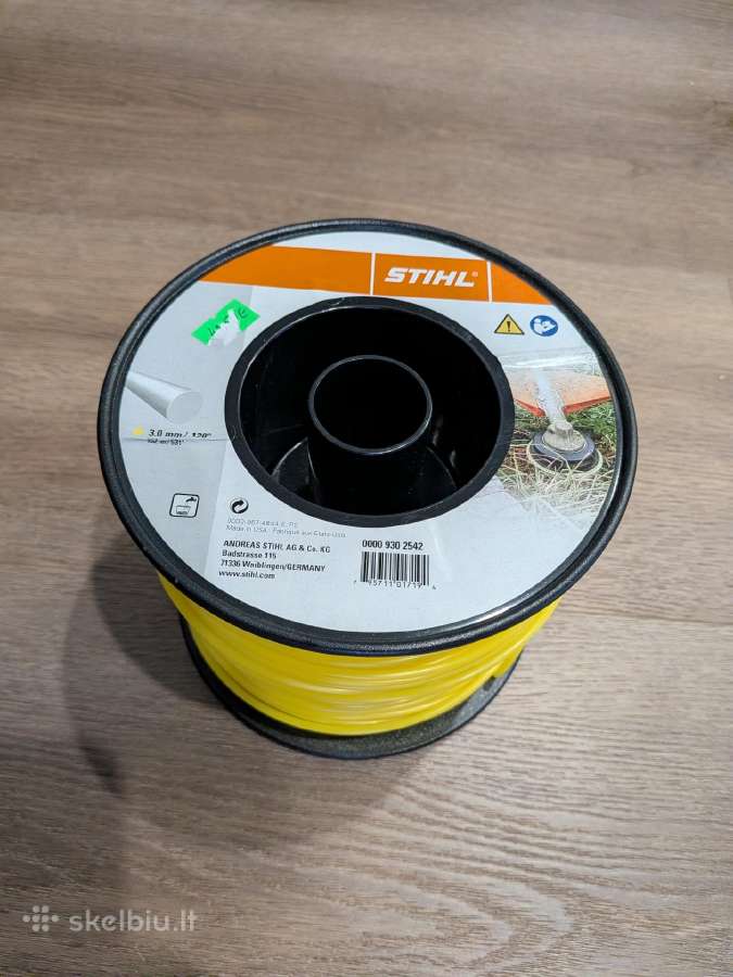 Įvairūs trimerio valai, tepalai, galvutės