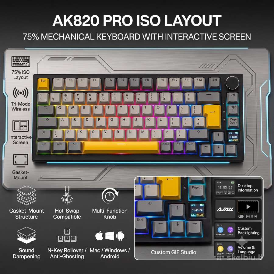 „Epomaker & Ajazz ak820 Pro - 75%“