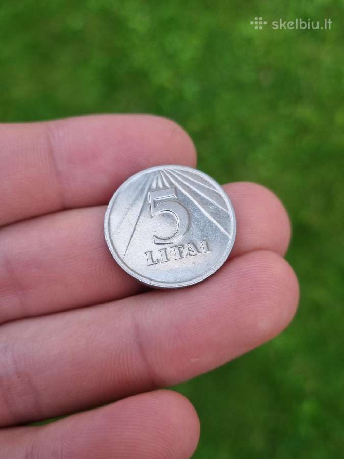 5 Litai 1991m
