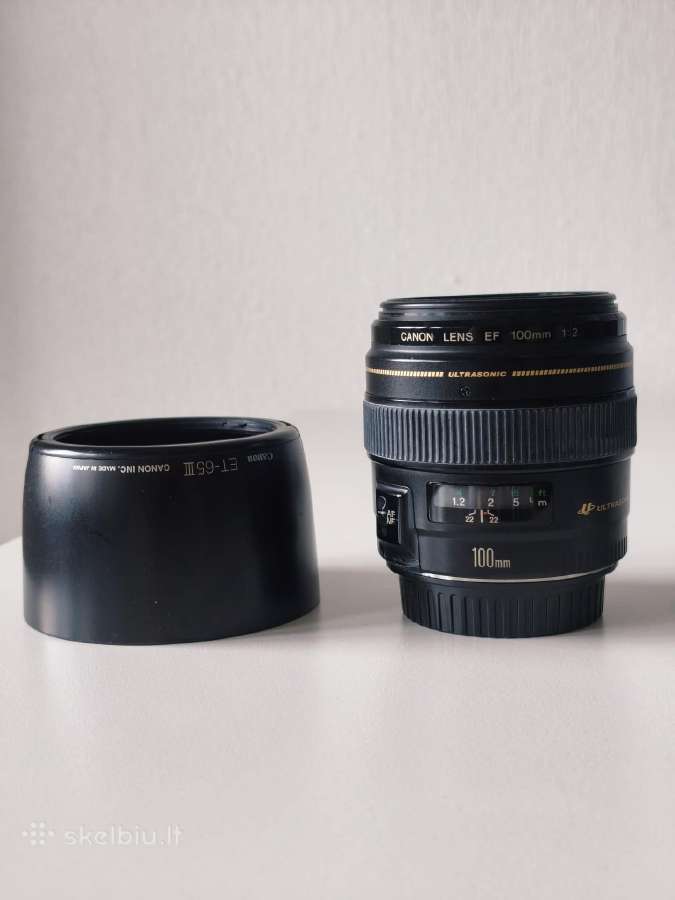 Parduodu Canon Ef 100mm f/2 Usm objektyvą