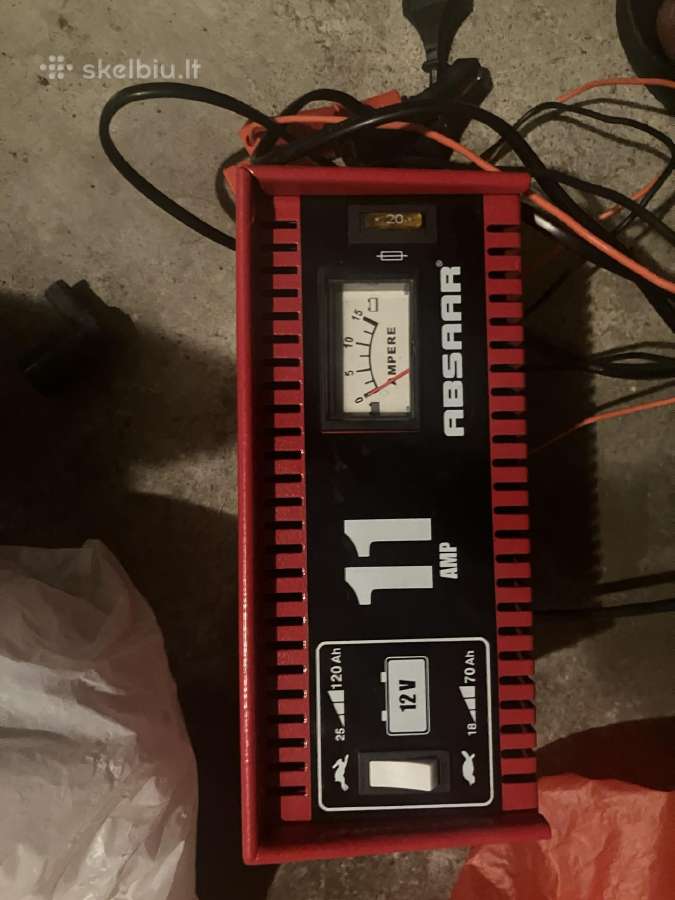 Absar 11a 12v akumuliatoriaus įkroviklis