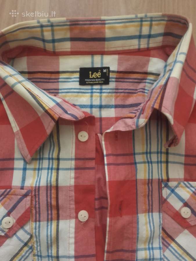 Nauji Lee jeans margi marskiniai tr.rankovem - nuotraukos Nr. 2
