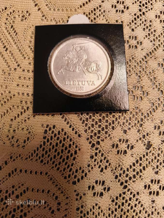 10 Litų 1936 m. Labai Gero Stovio. aunc - Su Kalyk - nuotraukos Nr. 2