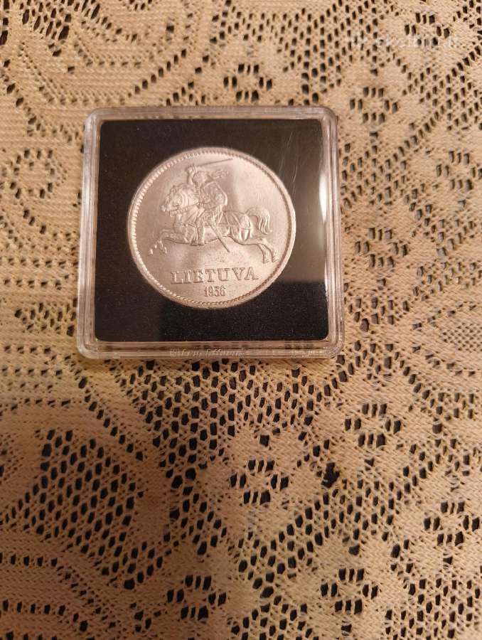 10 Litų 1936 m. Labai Gero Stovio.unc - Liuks. - nuotraukos Nr. 2