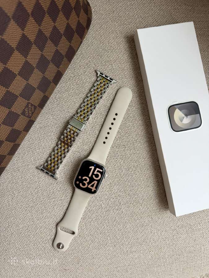 Apple Watch Series 9 41mm Starlight, pilnas komple