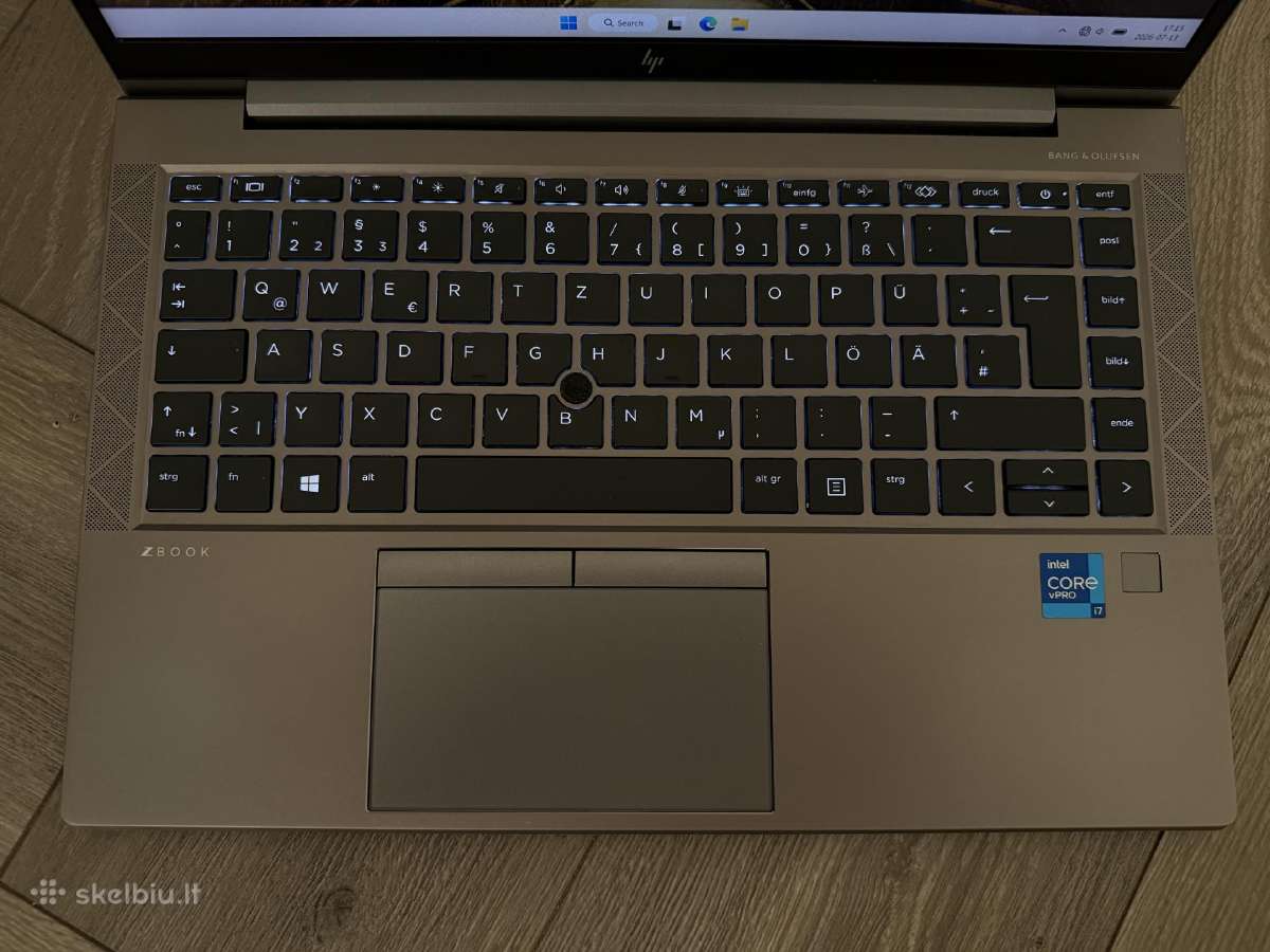 Hp Zbook Firefly 14 G8, i7-1185g7, 512gb, 32gb RAM - nuotraukos Nr. 2