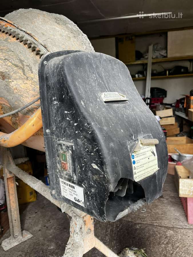 Naudota Elektrinė betono maišyklė Cm120-pbc, 120 l - nuotraukos Nr. 6
