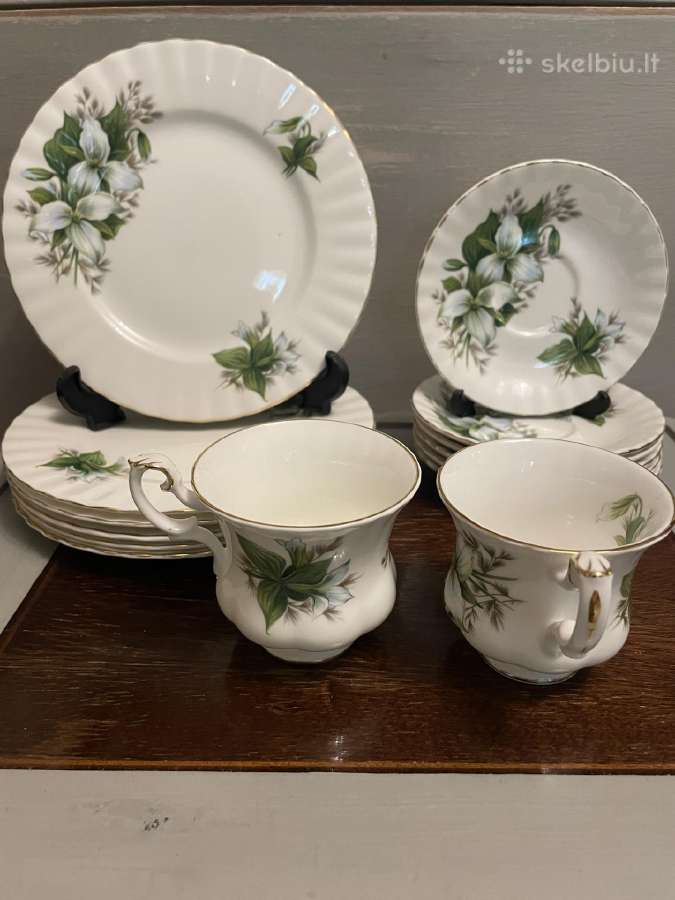 Royal Albert Trillium kaulinio porceliano trio - nuotraukos Nr. 2