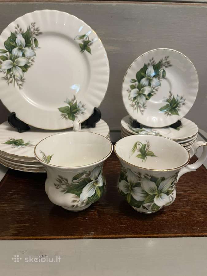 Royal Albert Trillium kaulinio porceliano trio - nuotraukos Nr. 3