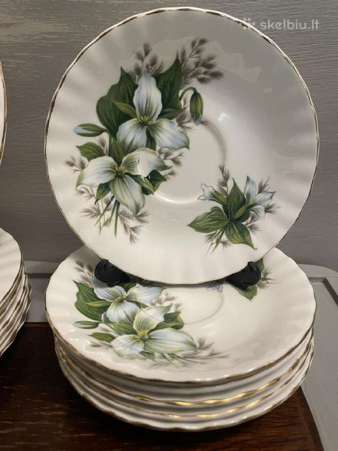 Royal Albert Trillium kaulinio porceliano trio - nuotraukos Nr. 5