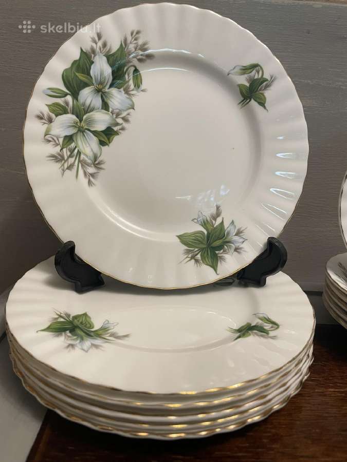 Royal Albert Trillium kaulinio porceliano trio - nuotraukos Nr. 6