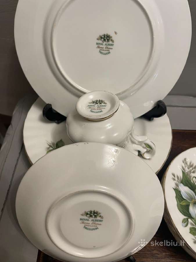 Royal Albert Trillium kaulinio porceliano trio - nuotraukos Nr. 4