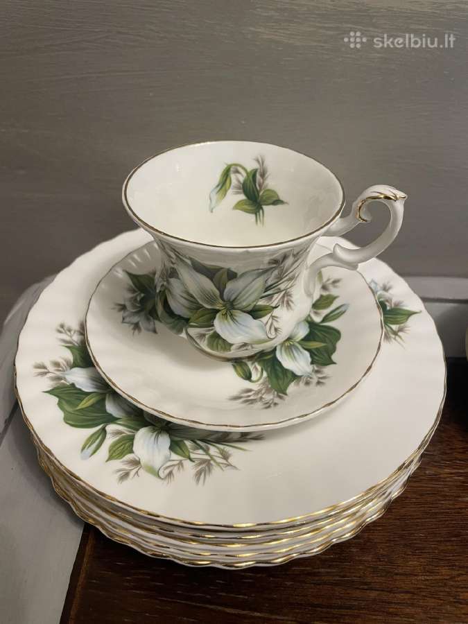 Royal Albert Trillium kaulinio porceliano trio - nuotraukos Nr. 7