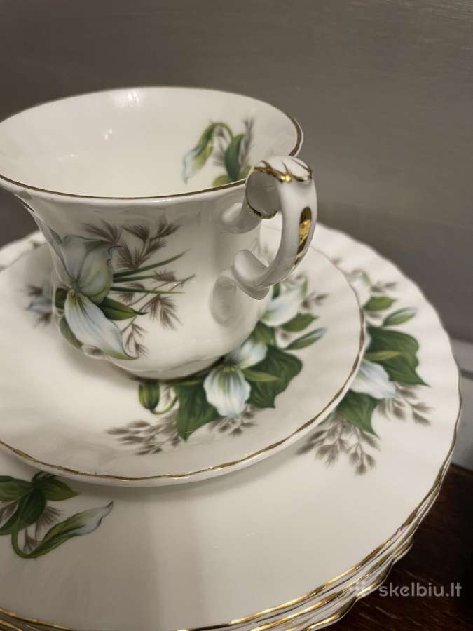 Royal Albert Trillium kaulinio porceliano trio - nuotraukos Nr. 8