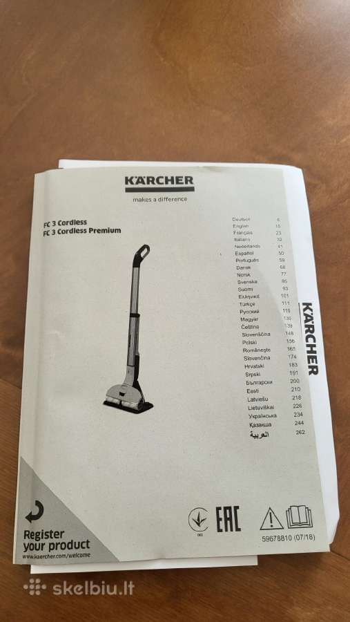 Grindų valytuvas Karcher Fc 3 Cordless - nuotraukos Nr. 3
