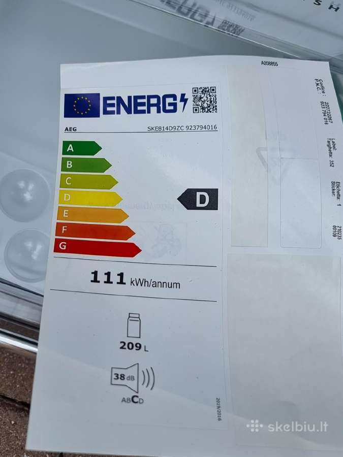 Nauji Aeg Ske814d9zc su 0 zona + garantija - nuotraukos Nr. 11