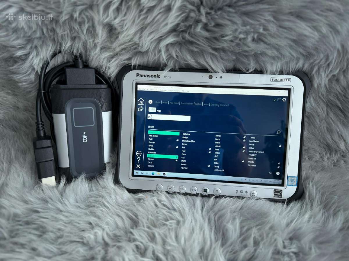 Universali diagnostika Autocom su Geru planšetiniu