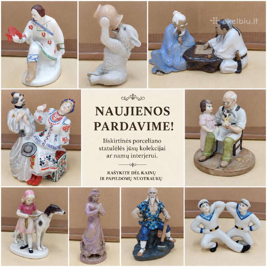 Porceliano statuleles