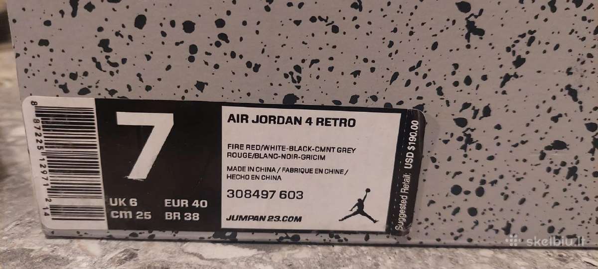 "Jordan 4 retro" - nuotraukos Nr. 7