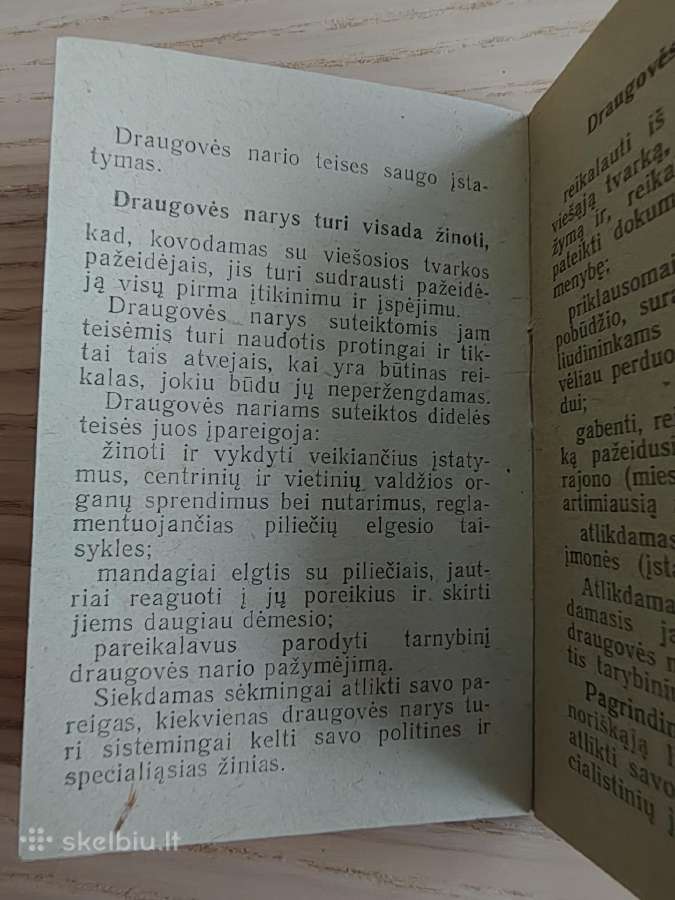 Draugovininko ženkliukas, pažymėjimas ir knygutė - nuotraukos Nr. 10