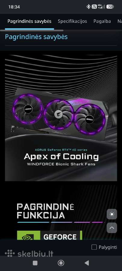 Gigabyte aorus 4080 master 16 GB
