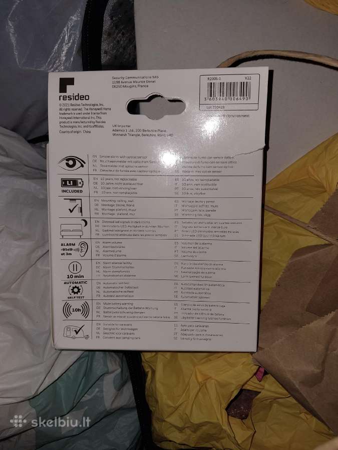 Nauji Dūmų detektoriai r200s-1 Honeywell. - nuotraukos Nr. 2