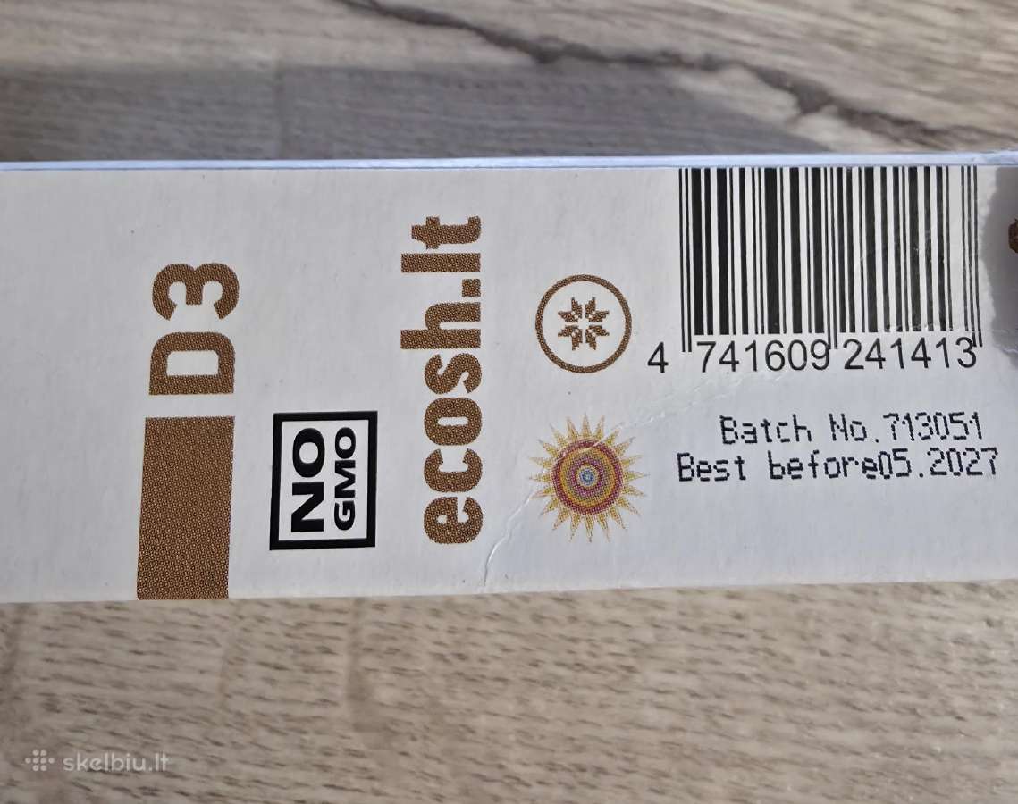 Ecosh Vitaminas D - nuotraukos Nr. 2