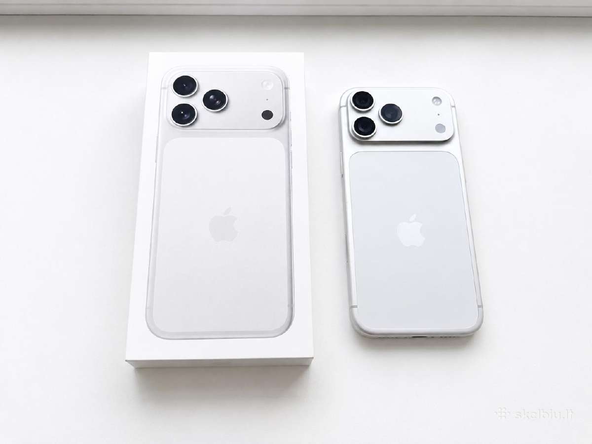 Apple iPhone 17 Pro Max 512gb Silver, ideali būklė