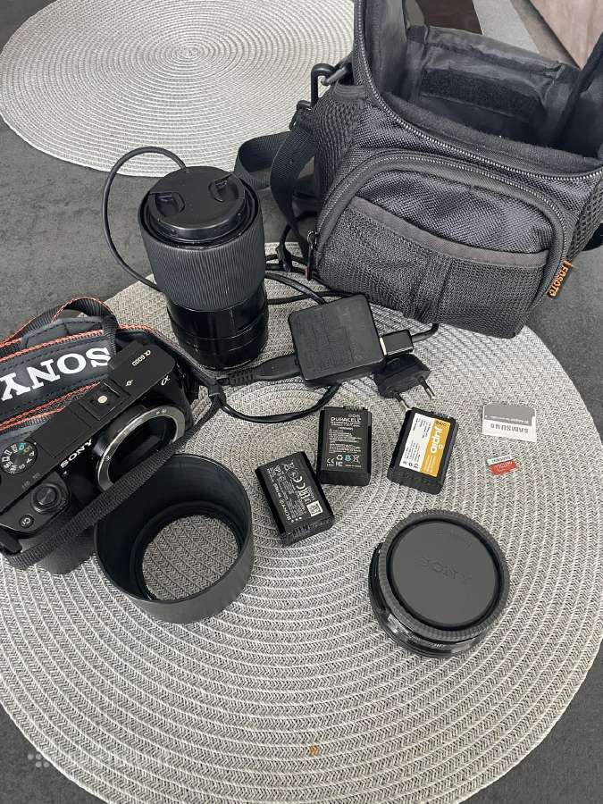 Sony A6000 + 2 objektyvai 16-50 Oss ir 55-210 Oss - nuotraukos Nr. 3