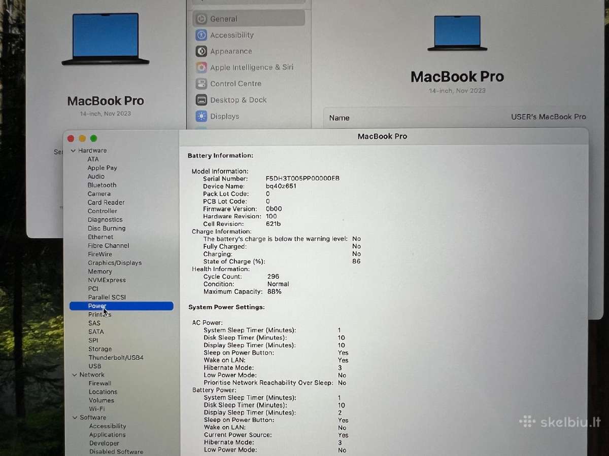 Apple MacBook Pro 14" M3 Pro 18gb RAM 1tb SSD - nuotraukos Nr. 5