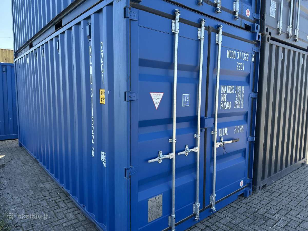 Jūriniai Konteineriai 6m 20dc Klaipėdoje