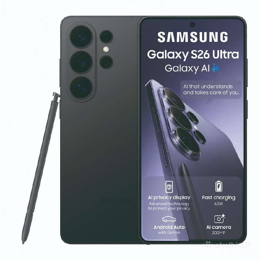 Kaip Naujas Samsung s26 Ultra/1tb/16gb, garantija